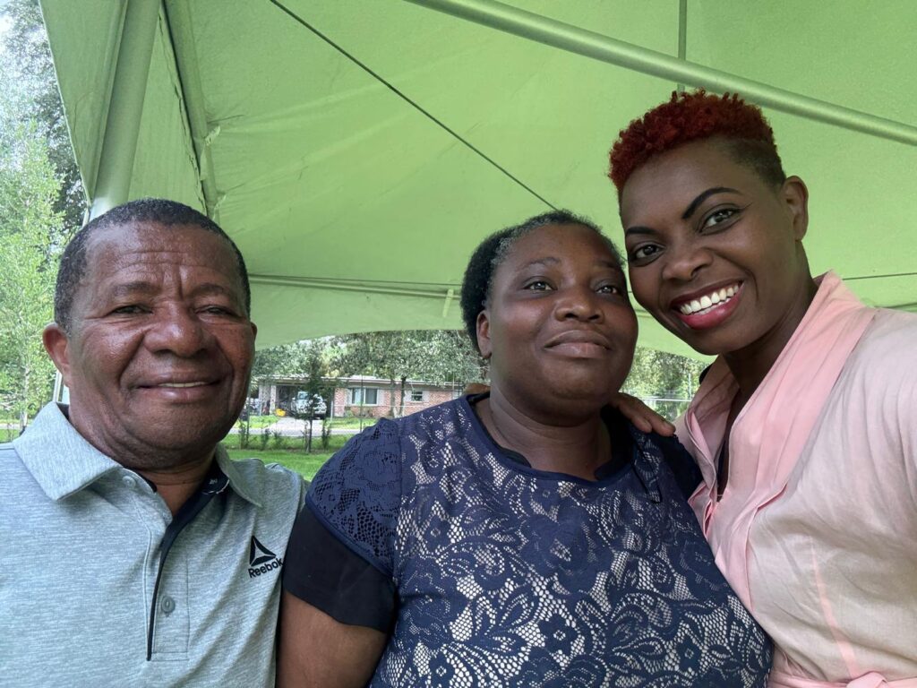 Attorney Lana Joseph with Church goers